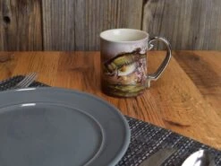Rivers Edge Ceramic 3D Mug 15oz -Fishing Gear Store bass scene ceramic 3d mug 4