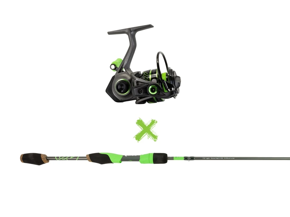 Googan Squad Green Series Micro Rod & Spinning Reel Bundle 3 Googan Squad Green Series Micro Rod & Spinning Reel Bundle