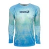 Hook & Tackle Scaly Long Sleeve Shirt -Fishing Gear Store hookandtackle wicked dry cool fishing shirt aquamarine 5