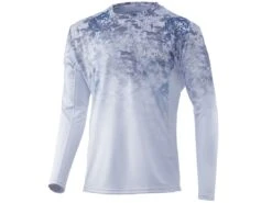HUK Icon X Tide Change Fade Long Sleeve Shirt -Fishing Gear Store huk iconxtidechangefadels hogsback front 51 10 huk 10002 5
