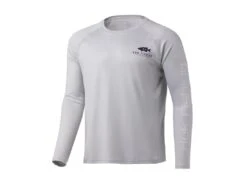 HUK Sunset Bass Pursuit Long Sleeve Shirt -Fishing Gear Store huk sunsetbasspursuitls oyster front 51 10 huk 10003 resized