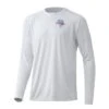 HUK Big Mouth Pursuit Long Sleeve Shirt 2 HUK Big Mouth Pursuit Long Sleeve Shirt -Fishing Gear Store huk white bigmouthpursuitls front 51 10 huk 10000w2x
