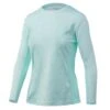 HUK Women's Icon X Running Lakes Long Sleeve Shirt -Fishing Gear Store huk women siconxrunninglakesls beachglass front 51 10 huk 10006 5
