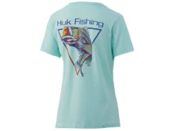 HUK Women's V-Neck -Fishing Gear Store huk womensbigmouthvneck back 51 01 huk 10004c