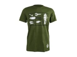 Karl's Bait Box T-shirt 7 Karl's Bait Box T-shirt -Fishing Gear Store karls olive baitboxtshirt front 50 01 krl 10008