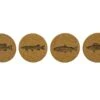 Magic Pine Outfitters Freshwater Fish Series Coasters - 4pack -Fishing Gear Store mp freshwfish coasters 01