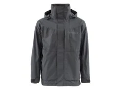 Simms Challenger Jacket -Fishing Gear Store simms black challengerjacket front 50 99 sim 10005b